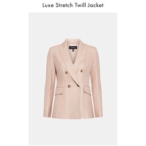 RARE Karen Millen Forever blush Barbie pink double breasted blazer jacket